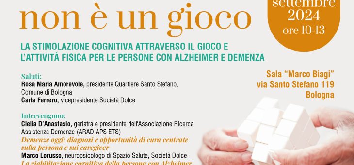 L’Alzheimer non è un gioco